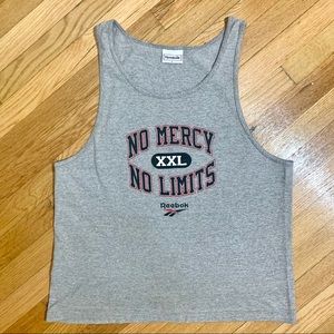 Vintage 90s Reebok “No Mercy No Limits” tank top